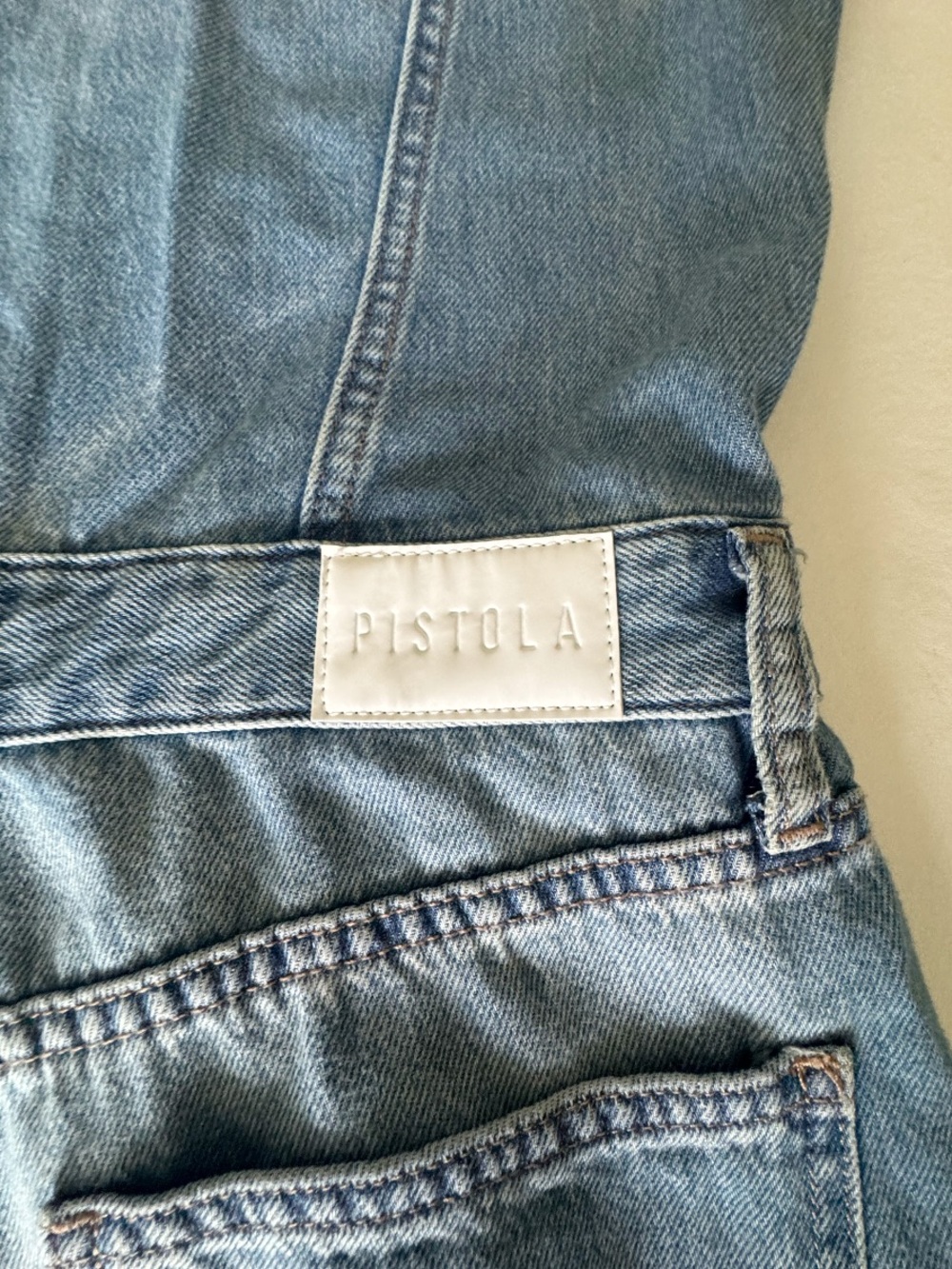 Pistola Lennox Denim Sleeveless Jumpsuit Size Small - Picture 4 of 12